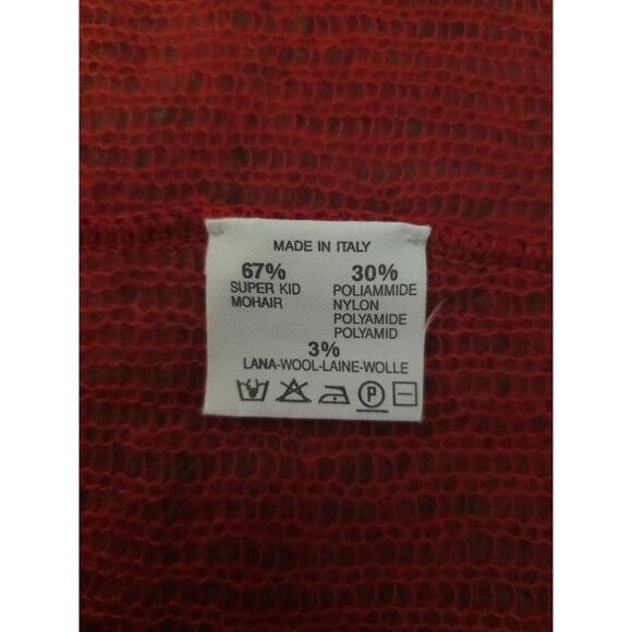 Gai Mattiolo Mohair Wool Long Cardigan Coat One Size - Picture 9 of 11